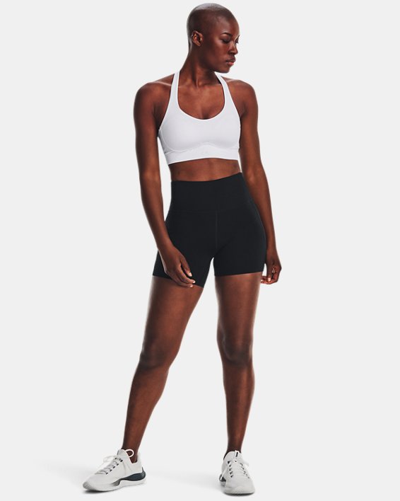 Women's UA Meridian Middy Shorts, Black, pdpMainDesktop image number 2